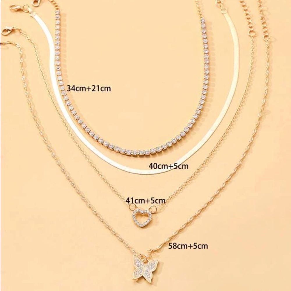 ✨ 5 piece gold tone necklaces ✨​​​​​ - Picture 4 of 4